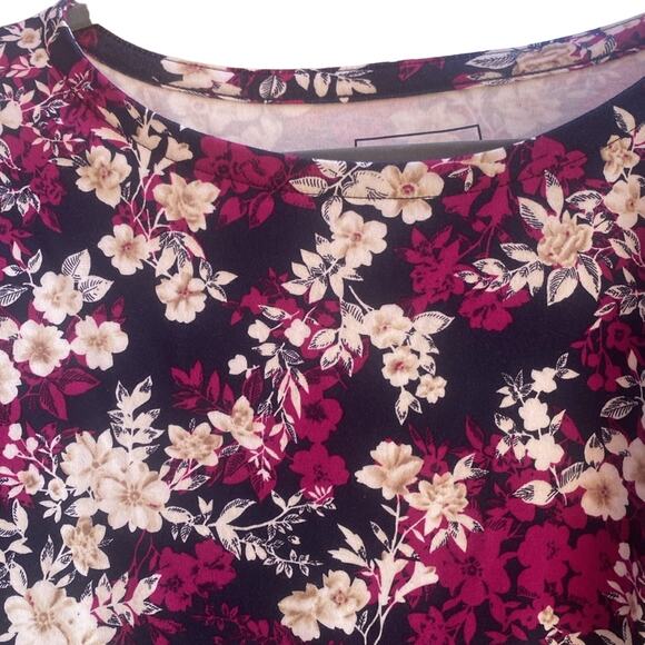 Charter club XL 100% Pima cotton boat neck style floral pattern navy - Picture 7 of 9